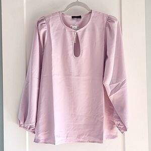 Nwt J.Crew pink keyhole blouse size small tall